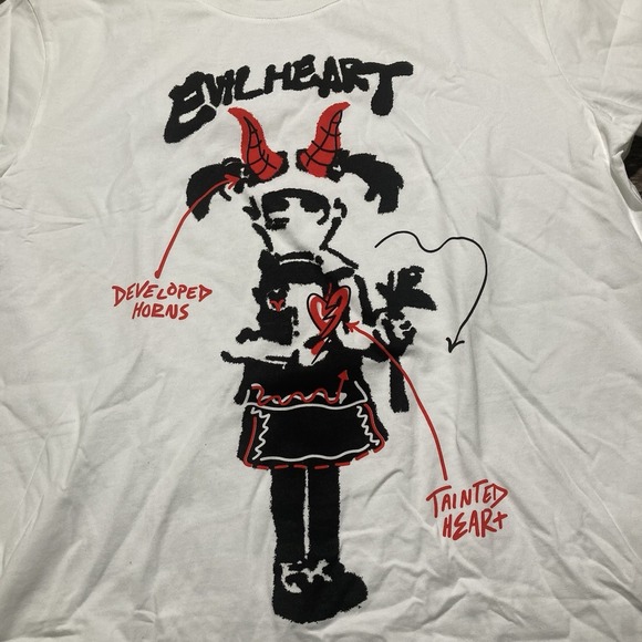 Evil Hearts Club Shirt Mens XL White - Picture 2 of 6